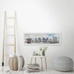 Bridge and the City // Framed Painting Print (30"W x 10"H x 1.5"D)