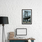 New York Bridge // Framed Painting Print (8"W x 12"H x 1.5"D)