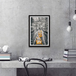 Yellow Means Go // Framed Painting Print (8"W x 12"H x 1.5"D)