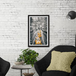 Yellow Means Go // Framed Painting Print (8"W x 12"H x 1.5"D)