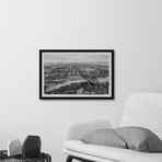 City Top View // Framed Painting Print (12"W x 8"H x 1.5"D)