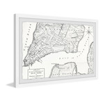 River Outline // Framed Painting Print (12"W x 8"H x 1.5"D)