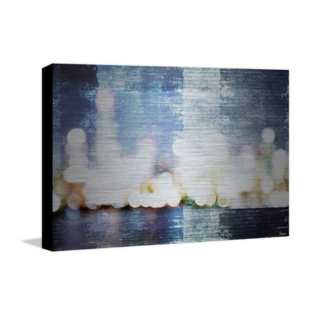 City Scape // Painting Print on Metal (12"W x 8"H x 1.5"D)