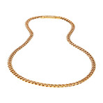 Cuban Link Necklace // 8mm // Gold Plated (20")
