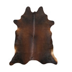 Cowhide Rug // Solid Brown