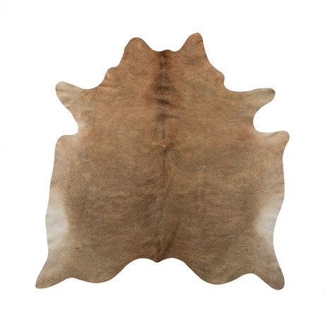 Cowhide Rug // Solid Light Brown