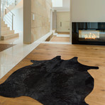 Cowhide Rug // Solid Black