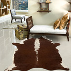 Cowhide Rug // Brown + White