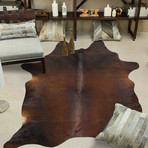 Cowhide Rug // Solid Brown