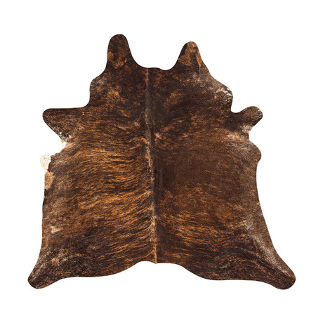 Cowhide Rug // Brindle Brown