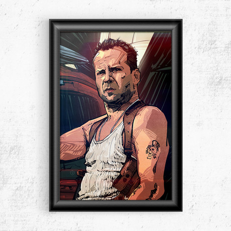 Bruce Willis // Die Hard (11"W x 17"H)
