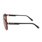 DSquared2 // Unisex DQ0296 Sunglasses // Red Havana + Black