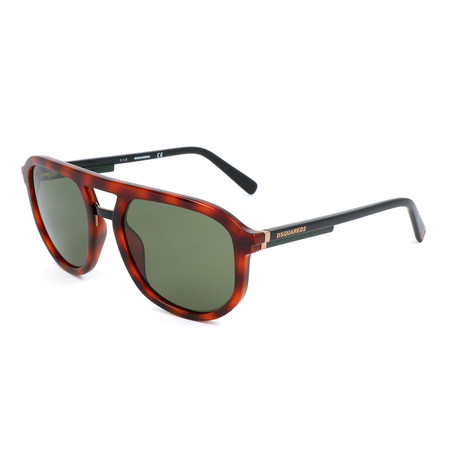 DSquared2 // Unisex DQ0296 Sunglasses // Red Havana + Black