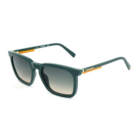 Men's DQ0295 Sunglasses // Shiny Dark Green