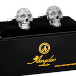 Exclusive Cufflinks + Gift Box // Silvrer Skulls