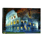 Rome (Colosseum), Italy Nebula Skyline // 5by5collective (40"W x 26"H x 1.5"D)