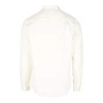 Long Sleeve Leisure Shirt with Pocket // White (L)