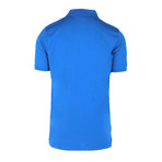 Jacquard Short Sleeve Polo Shirt // Royal Blue (2XL)