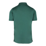 Jacquard Short Sleeve Polo Shirt // Green (XS)