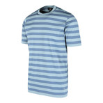 Boating Stripe Short Sleeve T-Shirt // Slate Gray (XS)