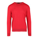 Fine Gauge Crew Neck Sweater // Red (M)