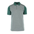 Jacquard Short Sleeve Polo Shirt // Green (3XL)