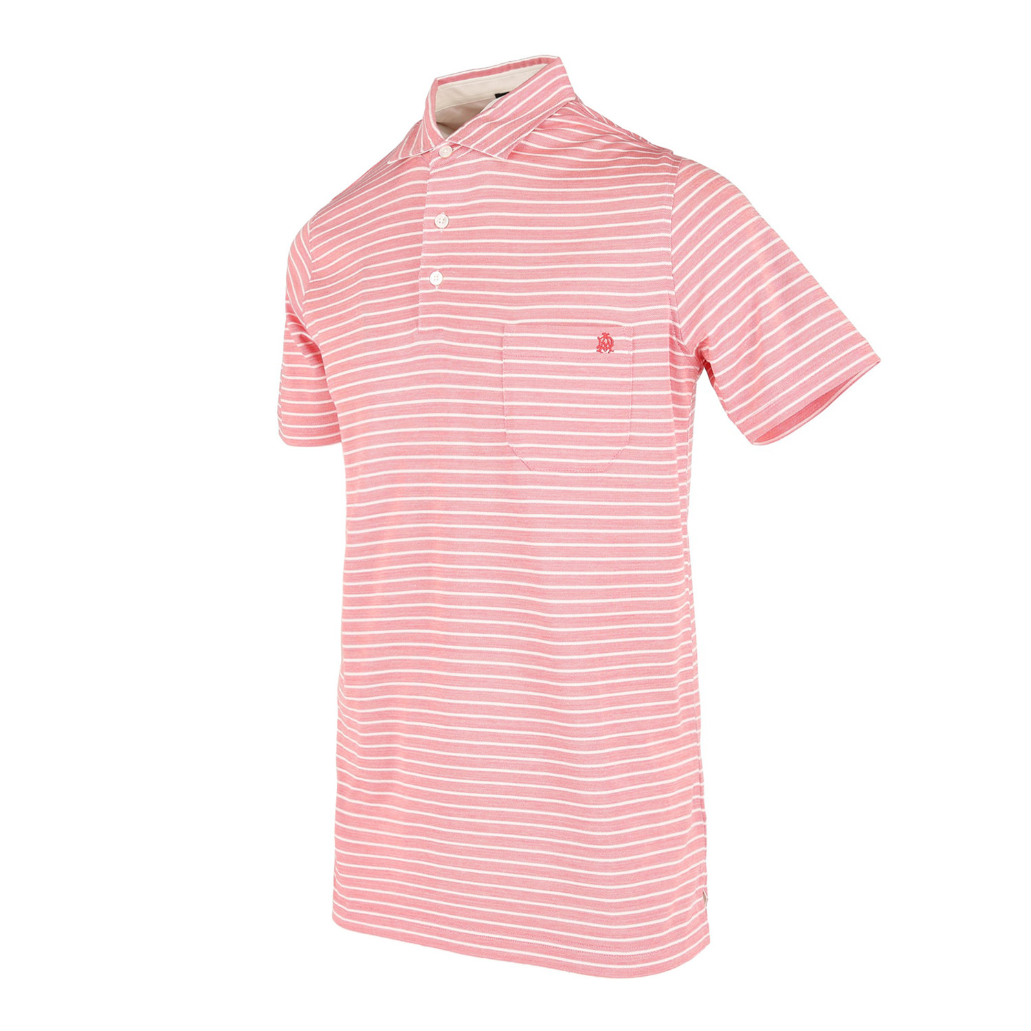 Pique Stripe Short Sleeve Polo Shirt // Coral (M) - Dunhill - Touch of ...