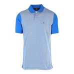 Jacquard Short Sleeve Polo Shirt // Royal Blue (S)