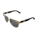 Men's Cat Eye 349P Sunglasses // Shiny Gold + Matte Black