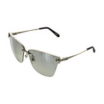 Women's Cat Eye 594G Sunglasses // Silver + Gold
