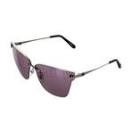 Women's Cat Eye 579L Sunglasses // Silver