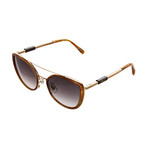 Women's Cat Eye 08FC Sunglasses // Shiny Copper Gold + Mosaic Brown