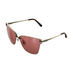 Women's Cat Eye 594L Sunglasses // Silver + Gold