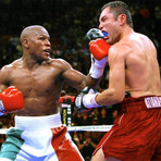 Floyd Mayweather Jr vs. De La Hoya // Signed Boxing Trunks