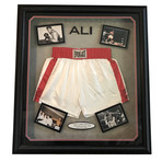 Muhammad Ali // Framed + Signed Trunks Collage