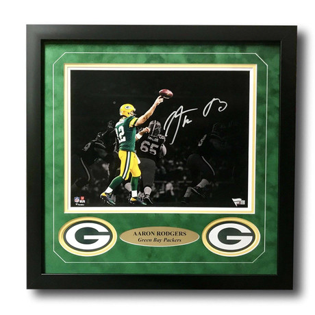 Aaron Rodgers // // Signed + Framed Packers Photo