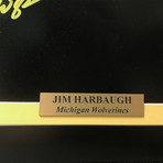 Jim Harbaugh // Michigan Photo // Signed + Framed