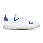 Victor Sneaker // White + Baltic Blue (Euro: 43.5)