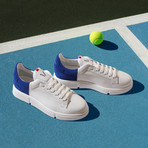 Albert Sneaker // White + Cobalt Blue (Euro: 41.5)