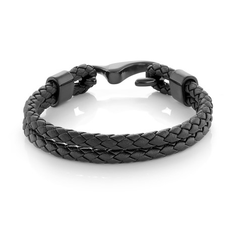 Hook Clasp Bracelet // Black (S)