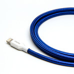 Charby Sense Cable // Ivory Blue // Set of 2 (Lightning (iPhone) to USB-A)