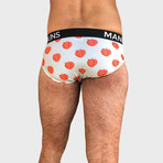 Cherry Bombs + Peachy Peaches // 2-Pack Briefs // Multicolor (Small)