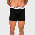 Midnight Solids // 2-Pack Brief and Boxer Briefs // Black (Small)