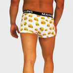 Cheesy Burgers + Pineapple Paradise // 2-Pack Boxer Trunks // Multicolor (Small)