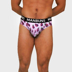 Cherry Bombs + Edgy Eggplants // 2-Pack Briefs // Multicolor (Small)