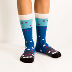Unisex Socks // Blue Socks // 5 Pack (US: 6-9)