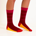Unisex Socks // Lava Socks // 5 Pack (US: 6-9)