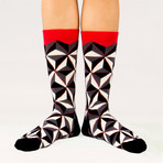 Unisex Socks // Black + White Socks // 5 Pack (US: 6-9)