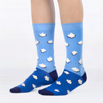 Unisex Socks // Blue Socks // 5 Pack (US: 6-9)