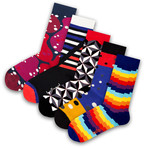 Unisex Socks // Prism Socks // 5 Pack (US: 6-9)